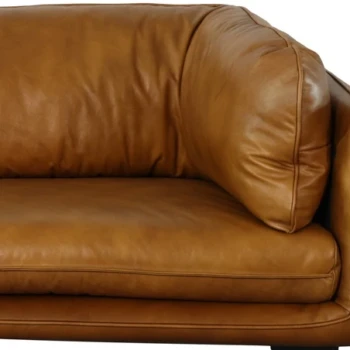 Bề mặt da bò thật mềm mại trên ghế sofa hiện đại cao cấp