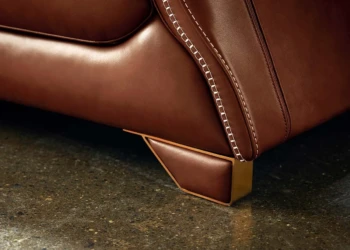Thiết kế sofa góc modular của ghế sofa da thật American Retro